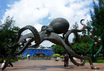 广西不锈钢章鱼雕塑