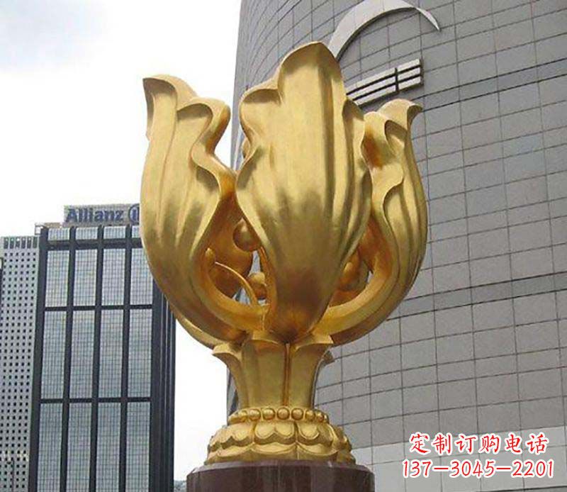 广西紫荆花雕塑——精美艺术品