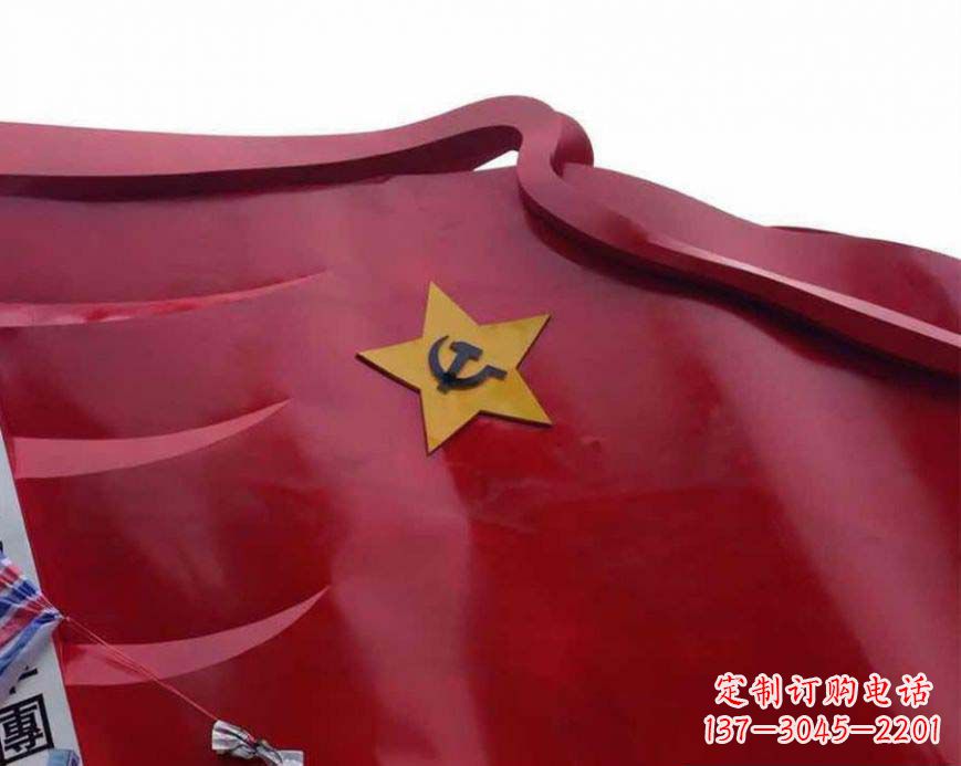 广西不锈钢党徽雕塑——传承红色基因