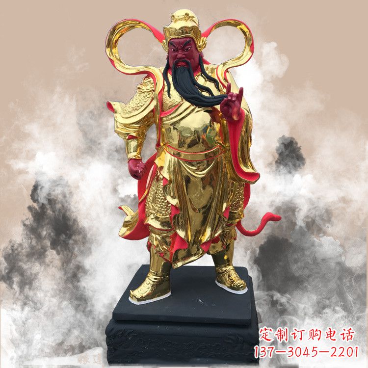 广西彩绘关公佛像
