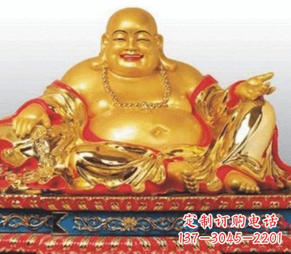 广西弥勒佛铜雕的精美