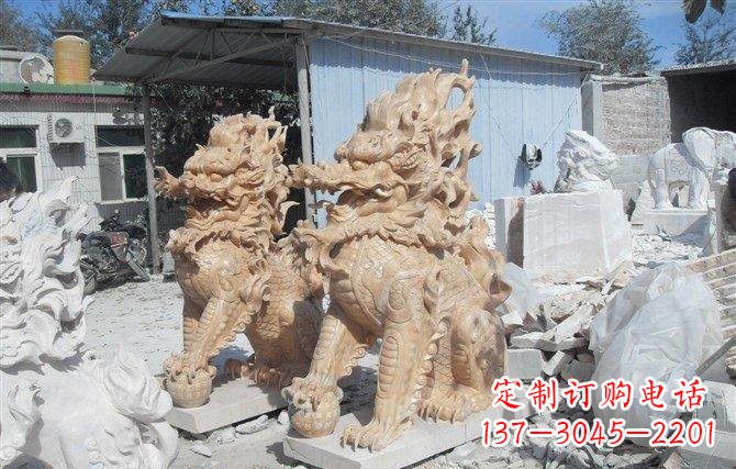 广西麒麟石雕一个具有传统文化精髓的艺术品