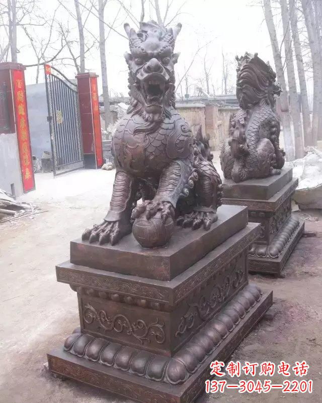 广西麒麟雕塑古老而又神秘