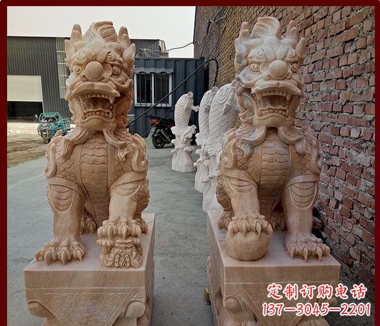 广西麒麟门口雕塑——传承古老文化的精灵