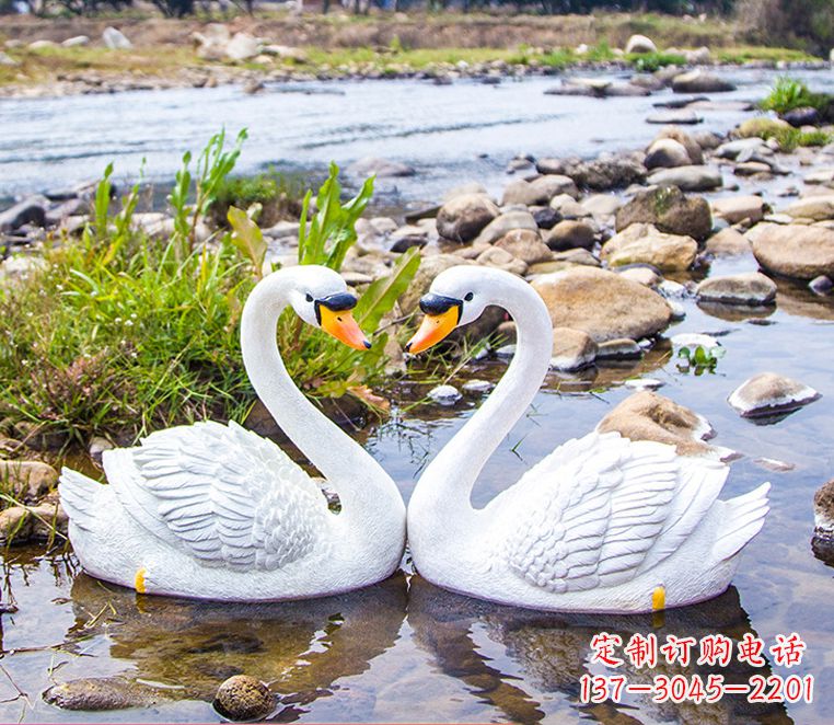 广西“美丽的天鹅雕塑,点缀景观装饰”