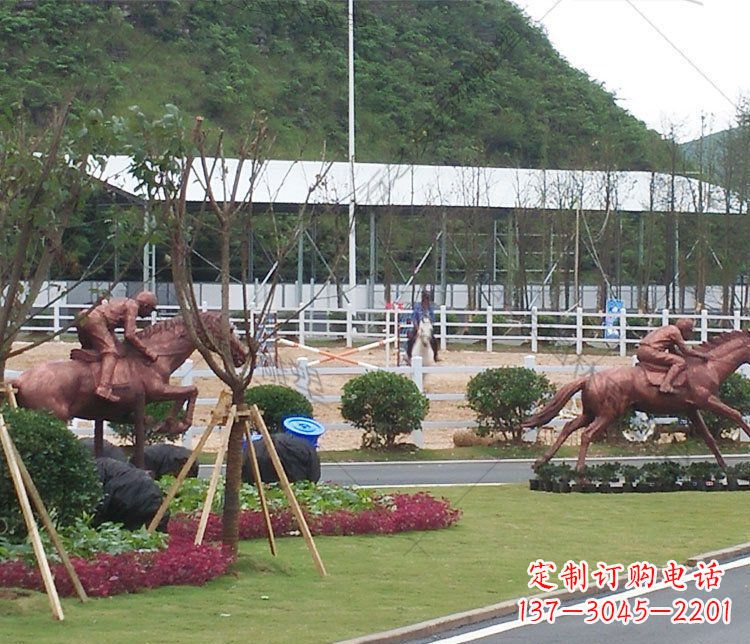 广西雕塑艺术以马为主题的铜雕摆件