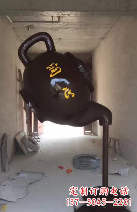 广西茶壶景观铜雕