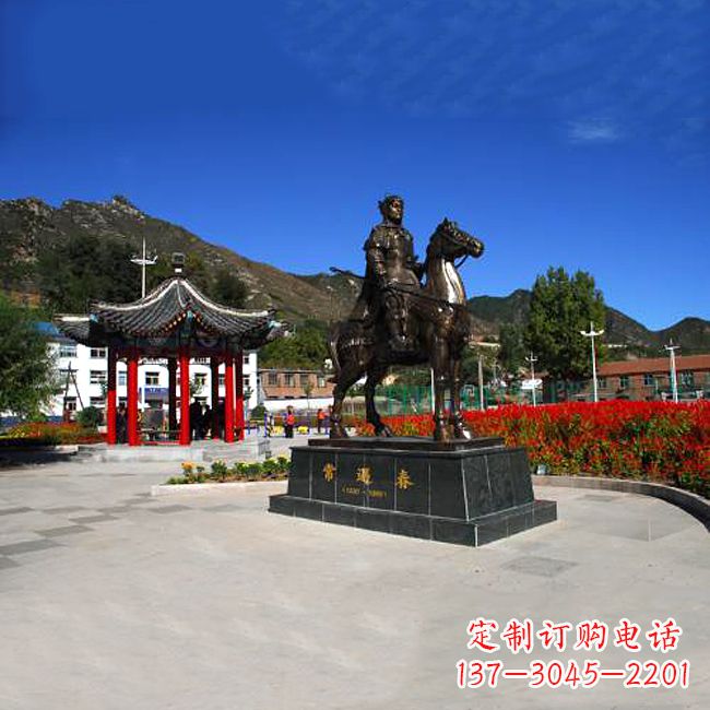广西纪念历史名人的骑马雕塑