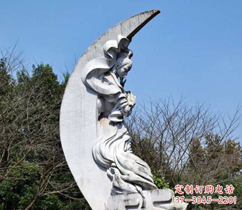 广西嫦娥奔月石雕