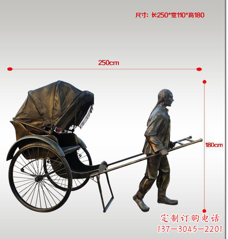 广西车夫雕塑传承中华文化的精神象征