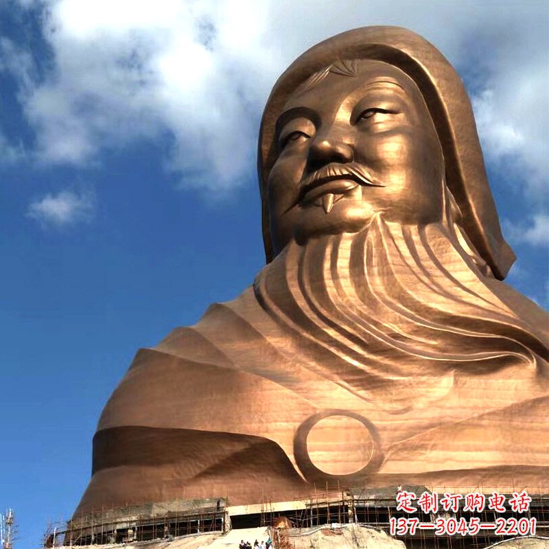 广西成吉思汗的传奇——大型头像雕塑
