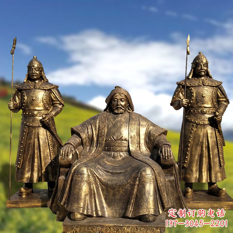 广西成吉思汗一座永恒的纪念雕塑