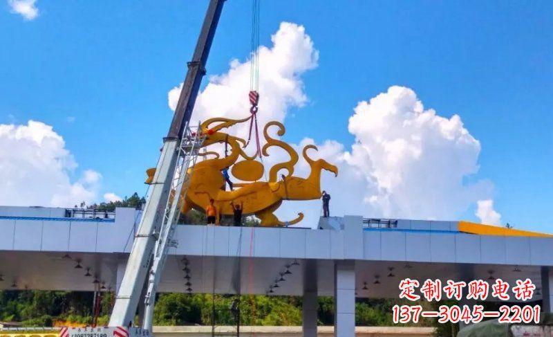 广西精美不锈钢龙雕塑,点缀城市之美