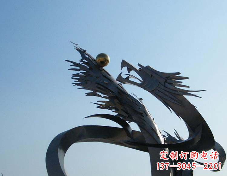 广西不锈钢龙雕塑精细的手工艺品
