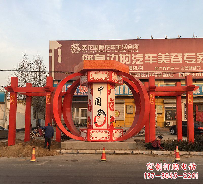 广西城市之光不锈钢梦灯笼雕塑