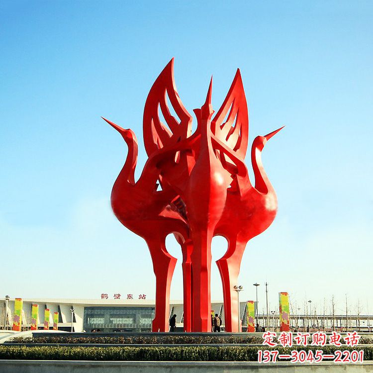 广西“仙鹤之歌仙鹤雕塑的精彩瞬间”