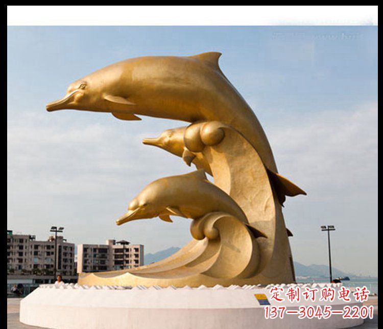 广西海豚雕塑——美丽的城市标志