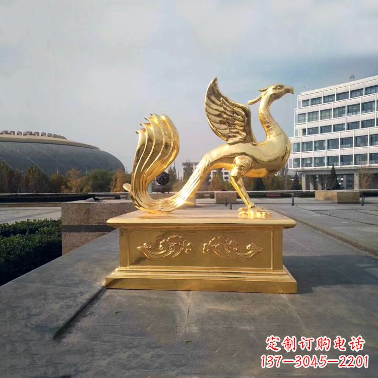 广西城市广场的朱雀雕塑