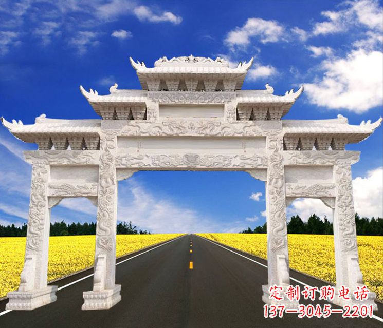 广西城市牌楼石雕——把文化传承到实体之中