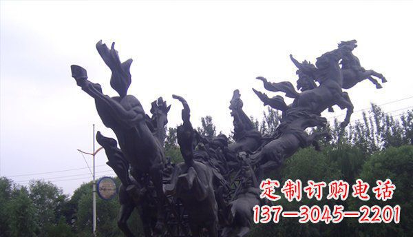 广西城市马群广场铜雕