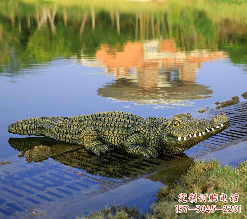 广西玻璃钢水池雕塑——池塘水景的精美装饰