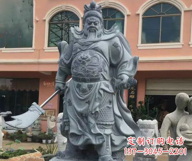 广西神秘的关公石雕
