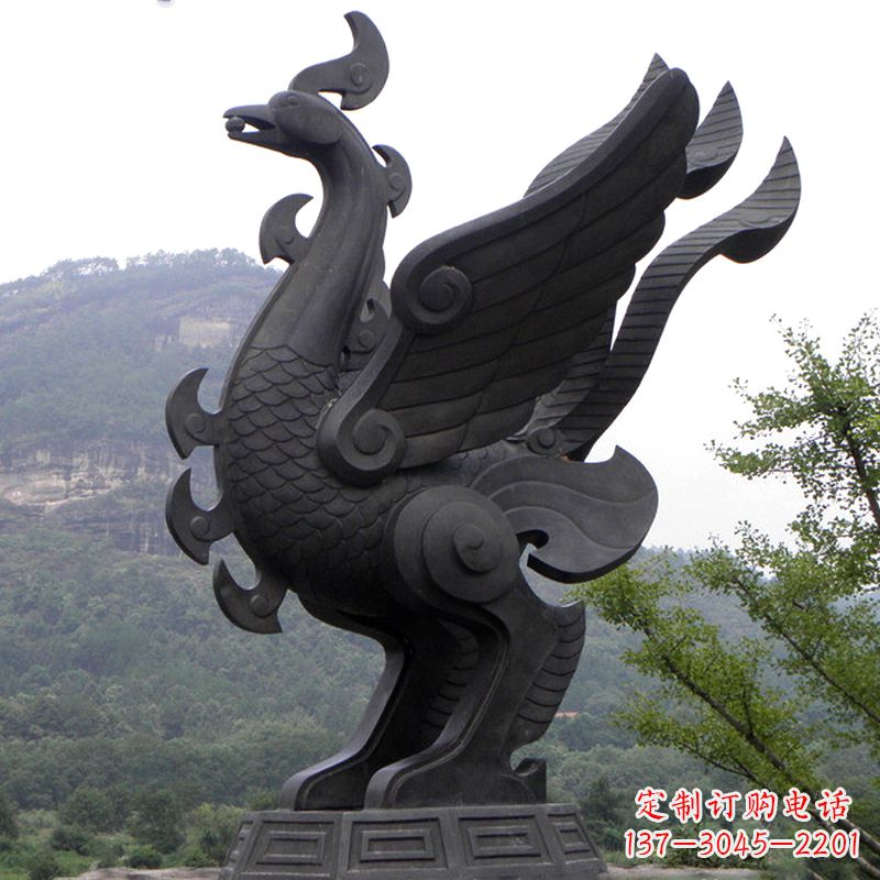 广西凤凰铜雕传承古神兽之美