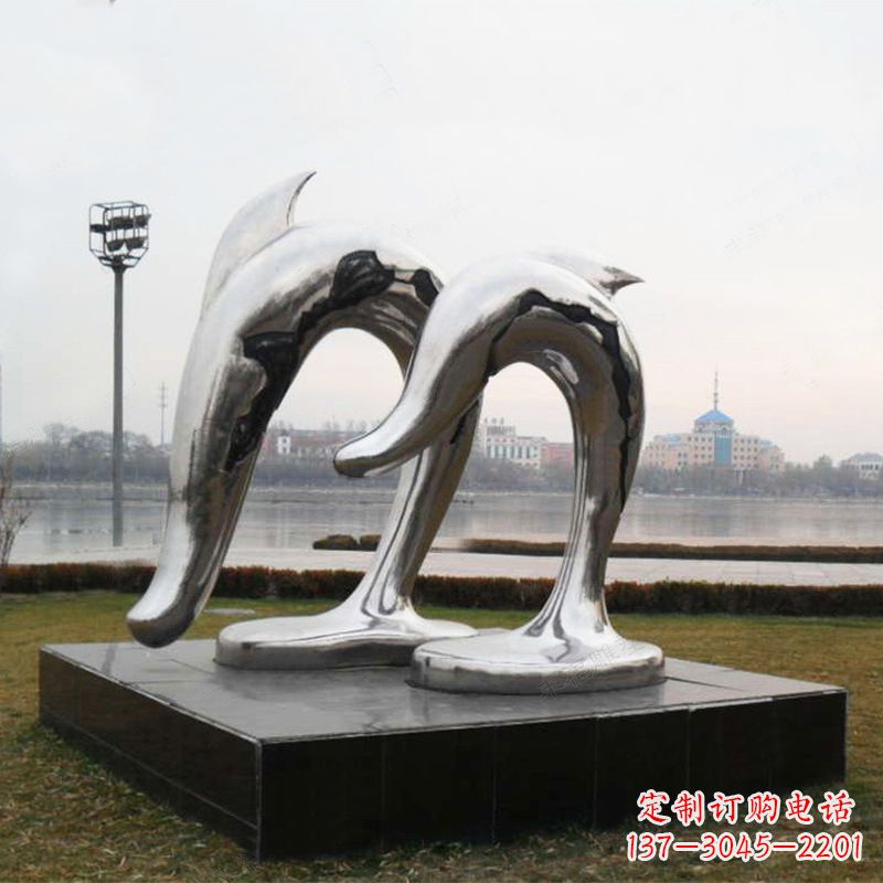 广西海豚公园动物景观雕塑的精灵