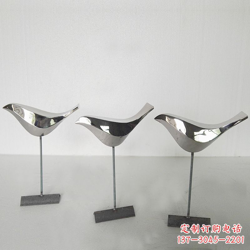 广西抽象块面不锈钢鸽子插件