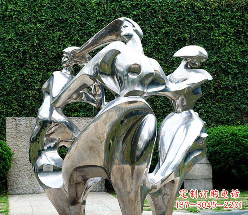 广西抽象女性的魅力不锈钢景观雕塑