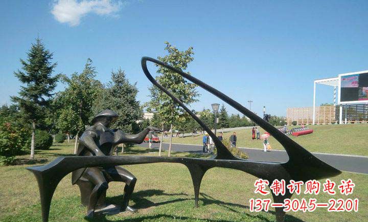 广西雕刻旋律钢琴雕塑