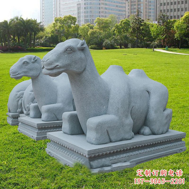 广西抽象砂岩骆驼石雕