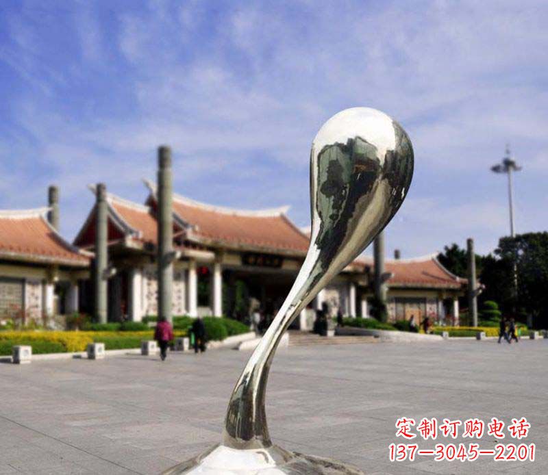 广西水滴美感─广场景观雕塑