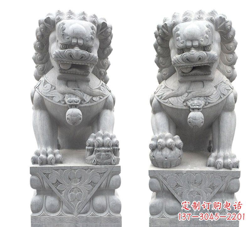 广西传统狮子石雕