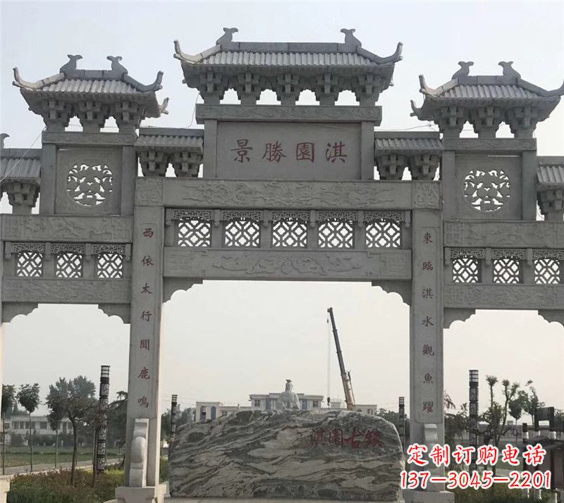 广西中国传统石牌坊雕塑