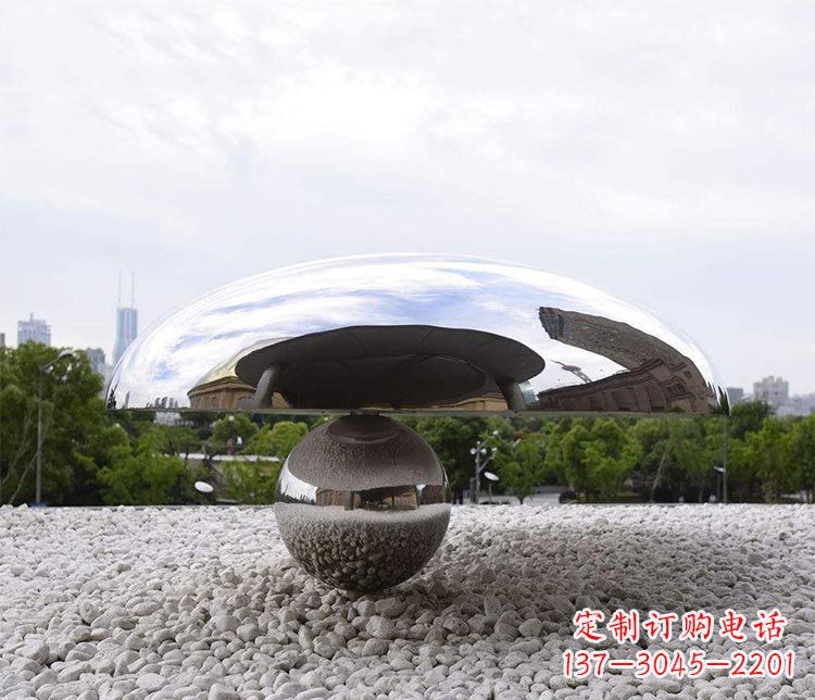 广西蘑菇的梦想——不锈钢雕塑