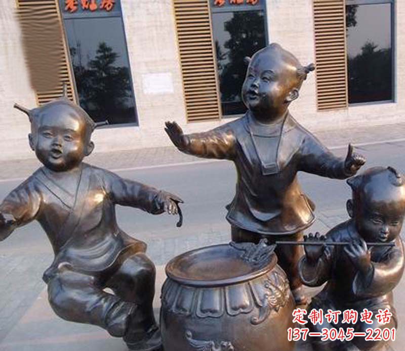 广西儿童铜雕——传承精神家园的艺术瑰宝