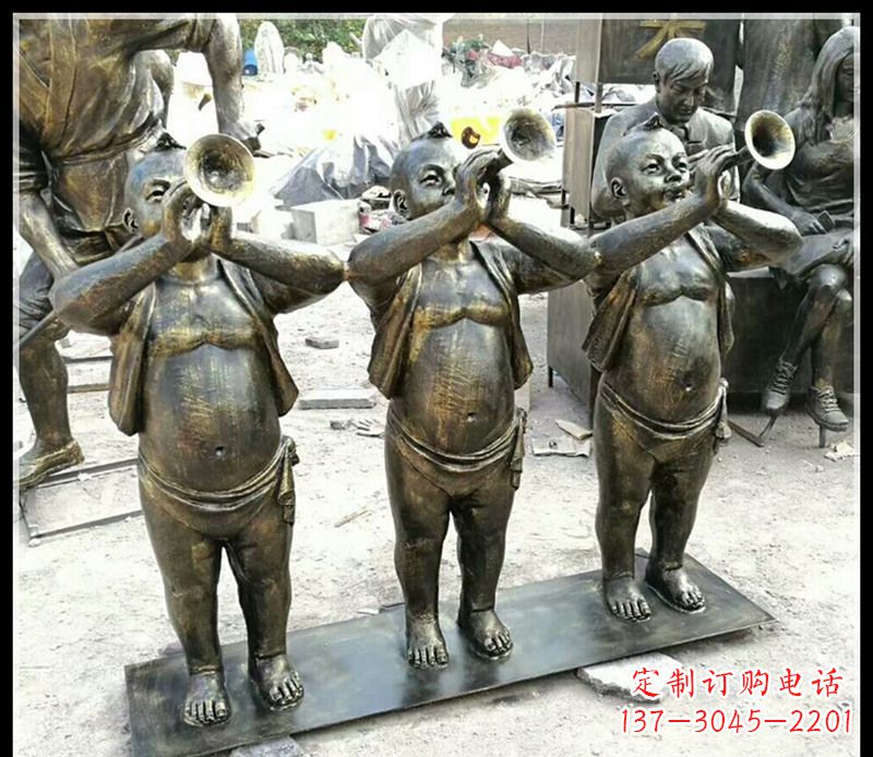 广西儿童雕塑弘扬传统文化