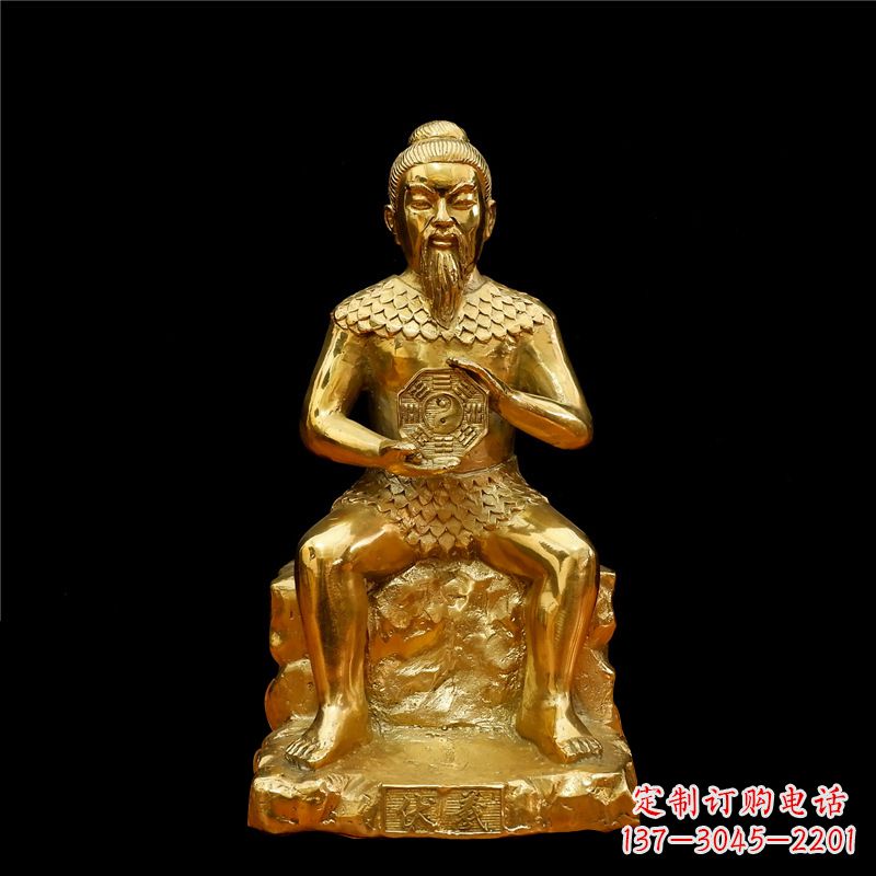 广西伏羲大帝神像汇聚古老文明中的象征