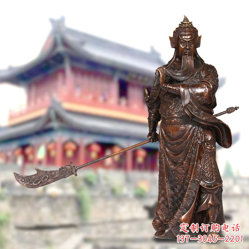 广西关公铜像千秋英雄的传奇