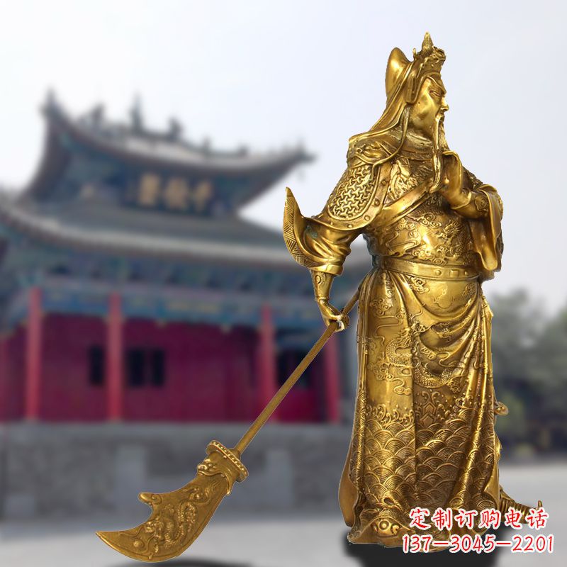 广西铜雕关羽传承精神气质