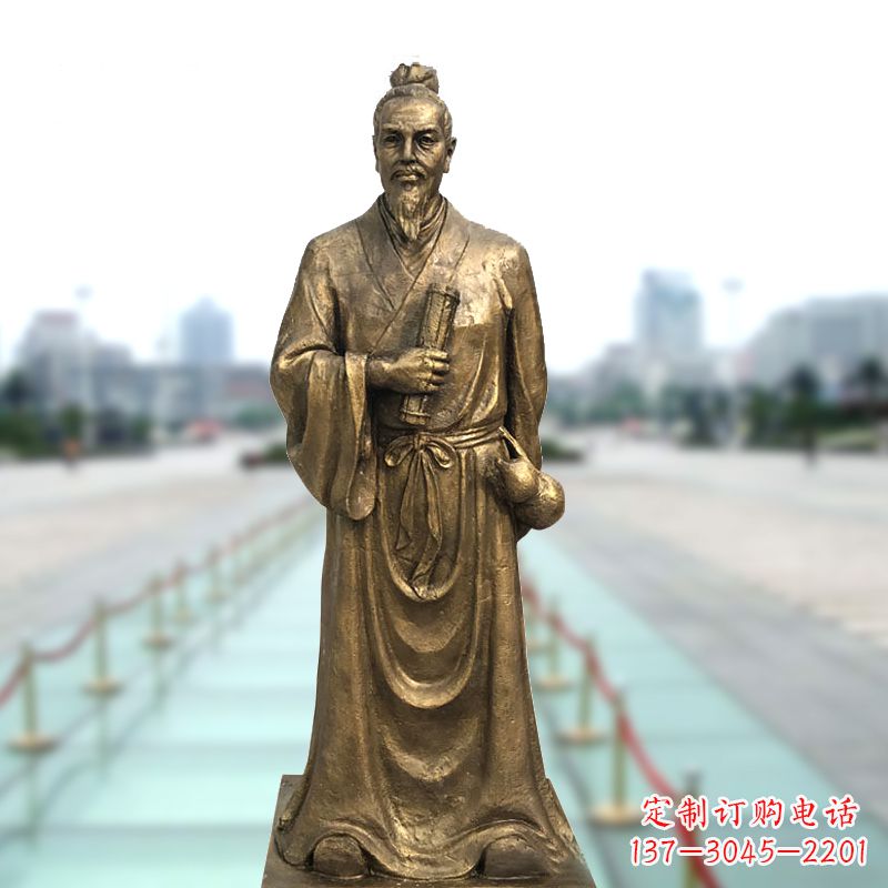 广西铜雕艺术张仲景的精神实践