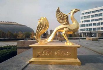 广西城市广场的朱雀雕塑