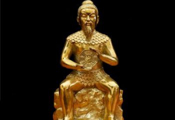 广西伏羲大帝神像汇聚古老文明中的象征