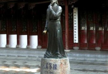 广西白居易铜雕像向著名诗人致敬