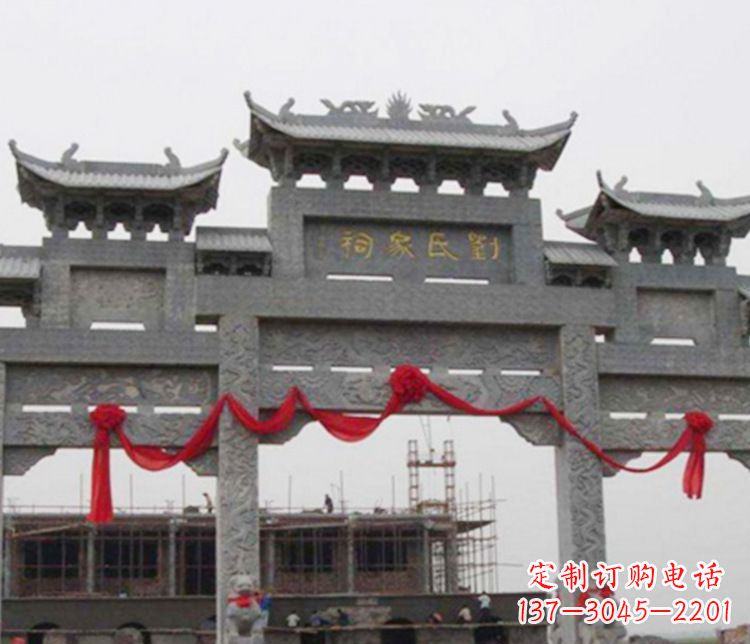 广西牌坊雕塑——传承祠堂文化的艺术形式
