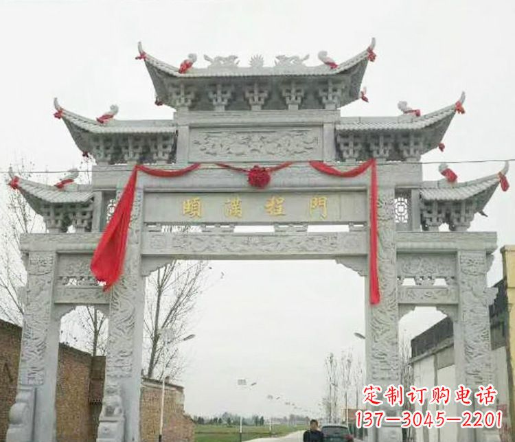 广西牌坊雕塑纪念历史,传承文化