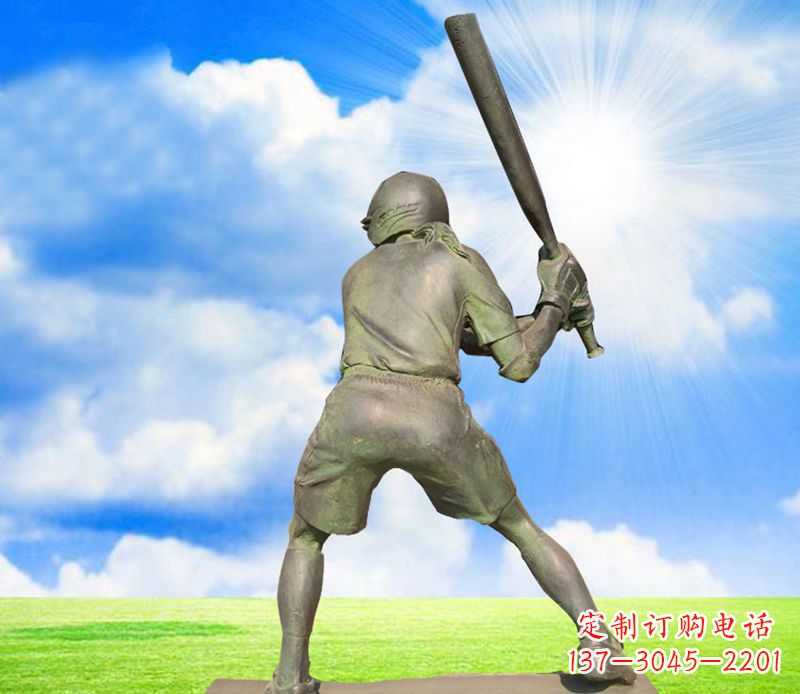 广西纪念棒球精美的棒球雕塑