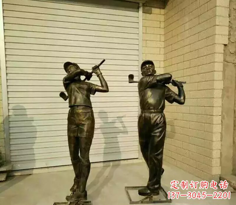 广西高尔夫雕塑精致的艺术细节