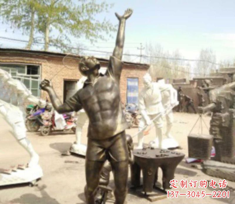 广西羽毛球雕塑传承运动精神